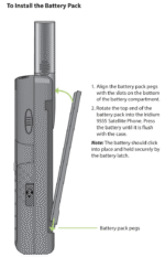 BAT21601 Iridium 9555 Battery, 2300mAh 3.7V, Li-on, 8.5Wh, Standard Slim - Image 3