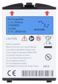 SYN0060C Iridium 9505 Battery, 2800mAh 3.7V Li-on, 10.4Wh