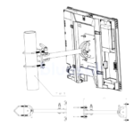 403650A-921 Explorer 710 Pole Mount Kit - Image 3