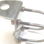 MOUNT-BM-50-KIT IRIDIUM Satellite Telephone Heavy Duty 4x4 and Truck Bull Bar Stainless Steel Mount Kit, for STARPAK-61R series HD and any Antenna requiring 16mm(0.62in) mounting hole 