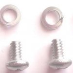 G7-MTR2-BK Bolt Kit, Stainless Steel 4pce Bolt and Spring Washer Set, 6-32 1/4in to permanently mount IsatPhone PRO and Iridium Satellite Telephone G7 series Antennas Wt. 1g 