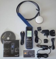 IN-00-136079-100-T Kit, INMARSAT IsatPhone PRO, TRAVELER Hand Held Portable Satellite Telephone, Full 14pce Kit with 100 Prepaid Unit SIM, Validity of Units and Access for up to 2years and Portable Antenna