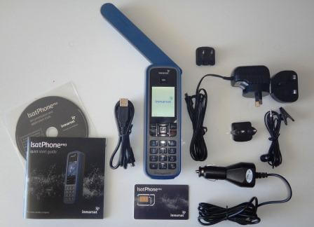 IN-00-136079-100-S Kit, INMARSAT IsatPhone PRO Satellite Telephone STARTER Kit with 100 Prepaid Unit SIM Card