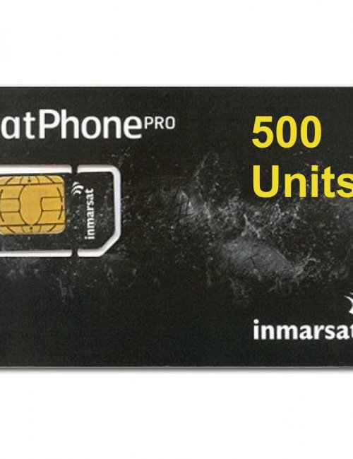 IN-01-GSPS500E IsatPhone PRO SIM CARD with PrePaid Airtime 500 Unit Prepaid VOUCHER of 365 day validity