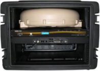 TT-00-403722A-00710 Thrane Explorer 727 BGAN System, 19in Rack Mount Version with Desert Sand Antenna