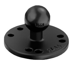 MOUNT-AMPS-R Starpak™ RAM Fixed Mount Adapter, for use with all STARPAK RAM Mounts featuring 25mm(1 MOUNT-AMPS-R Starpak™ RAM Fixed Mount Adapter, for use with all STARPAK RAM Mounts featuring 25mm(1.0in) Ball and AMPS ROUND pattern mounting profile