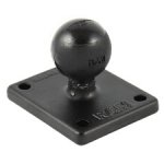MOUNT-AMPS Starpak™ RAM Fixed Mount Adapter, for use with all STARPAK RAM Mounts featuring 25mm(1.0in) Ball and AMPS SQUARE pattern mounting profile