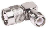ADAP-RPTNCM-TNCFRA Adapter, TNC-Male Plug to TNC-Female-Right-Angle Jack for all Satellite Antenna cables and other RF applications
