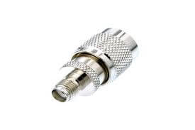 RFA-8483 Adapter, TNC-Male Plug to SMA-Female Jack for all Satellite Antenna cables and other RF applications