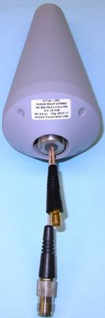 BINL1RR-P-XT-1-TPM Dual-Mode Tri-Band Satellite Antenna, IRIDIUM/INMARSAT/GPS and GPS by ANTCOM, Helix High Gain, Marine Harsh Environment Ruggedized Design, TPM(Threaded Pipe Mount) TNC-F Connector