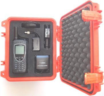 PEL1200-9575-BNDL-O Iridium 9575 Grab and Go Hard Case, SAFETY ORANGE, includes 9575 Satellite Telephone