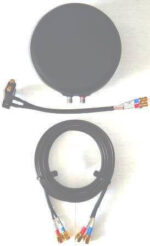 STARPAK-G7-PRO-95-MNSS-1 IsatPhone PRO Antenna, High Gain Low Profile Patch, Fixed and Magnetic Mount with 2.4m(95in) micro cable kit