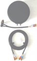 STARPAK-G7-PRO-95-MNSS-1 IsatPhone PRO Antenna, High Gain Low Profile Patch, Fixed and Magnetic Mount with 2.4m(95in) micro cable kit