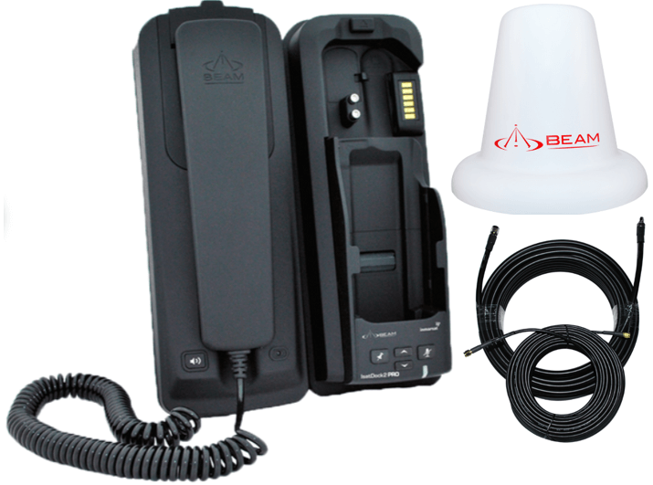 ISD2PRO-SP_2 w Passive ISD700 Cable 20m ISDPPD2-SP Beam IsatPhone 2 IsatDock2 PRO Docking Station, Passive Antenna, 20m Cable - Image 1