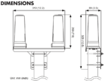 AH-41.011 Icom AH-41 Active Antenna System, Iridium and GNSS L1 Dual Mode - Image 4