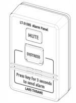 51-101815 Lars Thrane LT-3150S Alarm Panel for the 3140S Interface Panel, 25m cable - Image 2