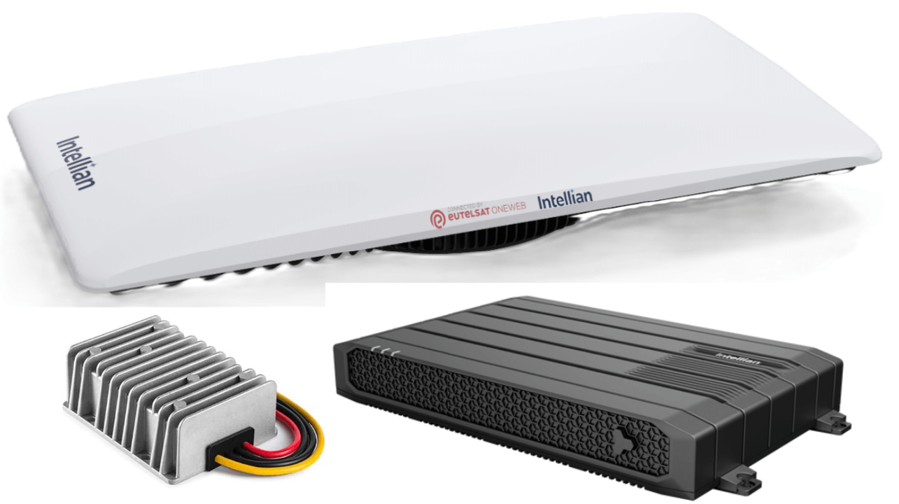 CNX-MOBILITY_ENTERPRISE_DC-DC MS-OW11FFG-CNX-MOBILITY-DC Intellian OneWeb OW11FV Flat Panel, Enterprise with Mobility CNX, 480W DC-DC PSA (Vehicle) - Image 1