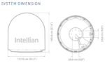 T4-101BW3 Intellian T100N Global Satellite TV Antenna System, 1m, V100NX Radome, (Maritime) - Image 4