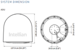VX1-11A-1 Intellian X100D VSAT, Multi-Orbit, Ku and Ka-Dual Band, 1m Auto-Switching, w/o BUC, (Maritime) - Image 4