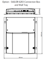 406283A-00500 Sailor 6283 Connection Box and Wall Tray - Image 3