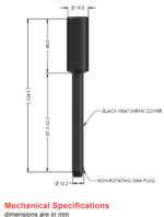 100-00147-01  Maxtena M1621HCT-GN Iridium Antenna, High Performance Passive - Image 2