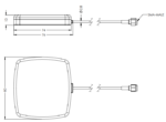 189-00024-01 Maxtena MEA-1621 Iridium Antenna, Magnetic Mount - Image 3