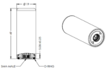 189-00050-01 Maxtena M1600HCT-P-SMA Iridium-GPS-GLONASS Antenna, screw-on SMA - Image 2