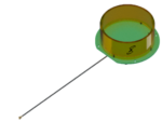 100-00101-03 Maxtena M1621HCT-LP-UFL Iridium 9770 Certus SFX Embedded Antenna, Low-Profile