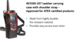 403500-207 Sailor Case, Leather Carry with Shoulder Strap, for all SP3xxx Radios - Image 4