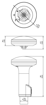 51-100304 Lars Thrane LT-300 GNSS Receiver, incl. Pole, and Roof Mount - Image 3