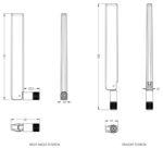 100-00266-01  Maxtena M1621-CM Antenna, IRIDIUM, Connector Mount-Retractable - Image 2