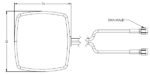 189-00026-01 Maxtena MEA-1600-EXP Iridium-GPS-GLONASS Antenna, Adhesive Mount - Image 2