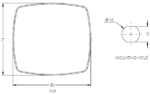 189-00059-01 Maxtena MEA-1600-SM Iridium-GPS-GLONASS Antenna, Bolt Mount - Image 2