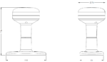 100-00226-01 Maxtena MEA-1621-MT-SM Iridium Antenna, Bulkhead Mount, Maritime - Image 3