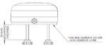 100-00227-01 Maxtena MEA-1621-MT-MA Iridium Antenna, Bolt Mount, Side Exit Cable 30cm - Image 3