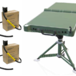 257261014-GB Inster OneWeb FoldSAT, LEO Ku Terminal for COTP, Green MIL, 2 Batteries
