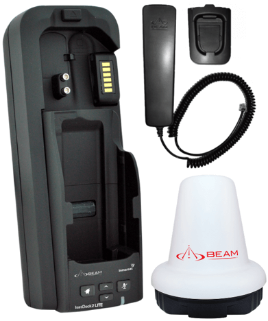 ISDLITE ISD710 no cable Pack ISDLPHAA2 Beam IsatPhone 2, IsatDock2-SP LITE Docking Station, PHS, Active Maritime Antenna - Image 1