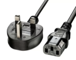 854027-001 Thales AC Power Cable, Type G IEC 320-C13, with UK Region Wall Outlet Plug, 6ft - Image 3