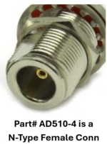 ASE-AD510-4 ASE Iridium Passive Antenna Kit, Heavy-Duty Pole Mount, N-Female conn - Image 4