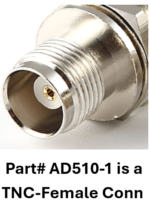 ASE-AD510-1 ASE Iridium Passive Antenna Kit, Heavy-Duty Pole Mount, TNC-Female conn - Image 4
