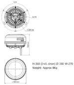 404352A-00500 SAILOR 4352A ADU Antenna Unit for LT-4300 - Image 3