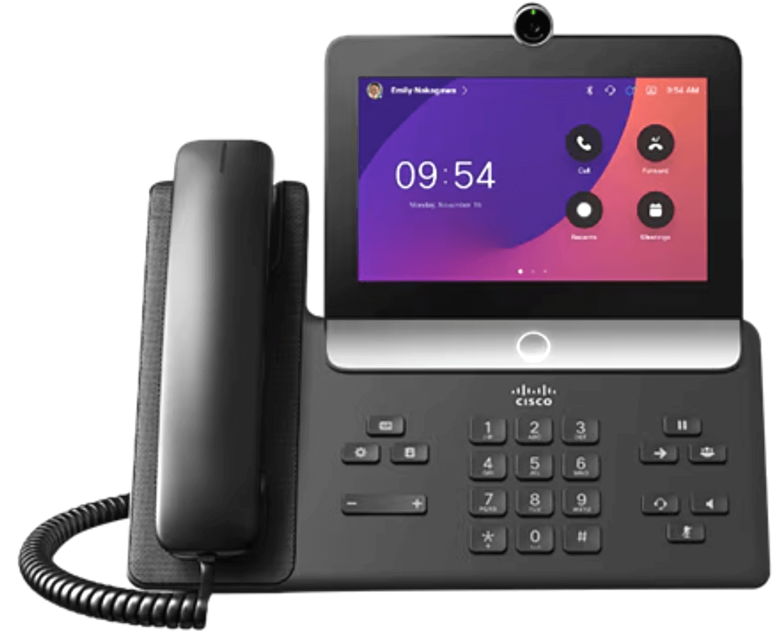8875 Video Phone_Charcoal CP-8875-K9= Cisco 8875 Video IP Phone, Carbon Black - Image 1