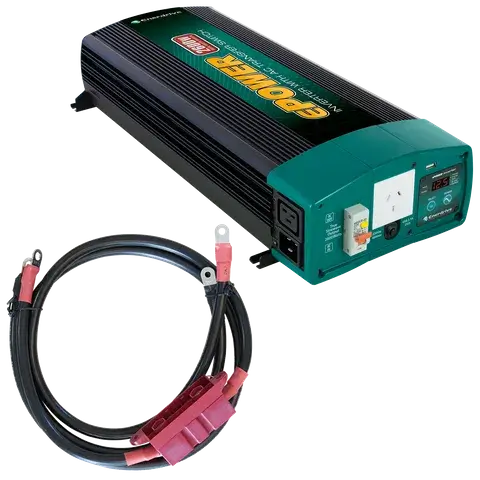 EN1226S-X-KIT EN1226S-X-KIT Enerdrive ePOWER 2600W-X Inverter + DC Cable Pack - Image 1