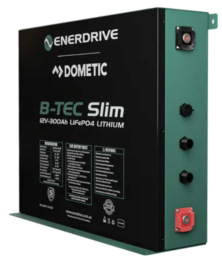 EPL-300-BTM-12V_2 EPL-300BTM-12V Enerdrive B-TEC 300Ah, 12V, LiFePO4 BT Battery, Slim Metal Case - Image 1