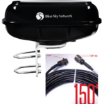SL6100-MAR-CIT-B-150 SkyLink Iridium Certus Citadel, Anti-Piracy, Black, Cable 150ft