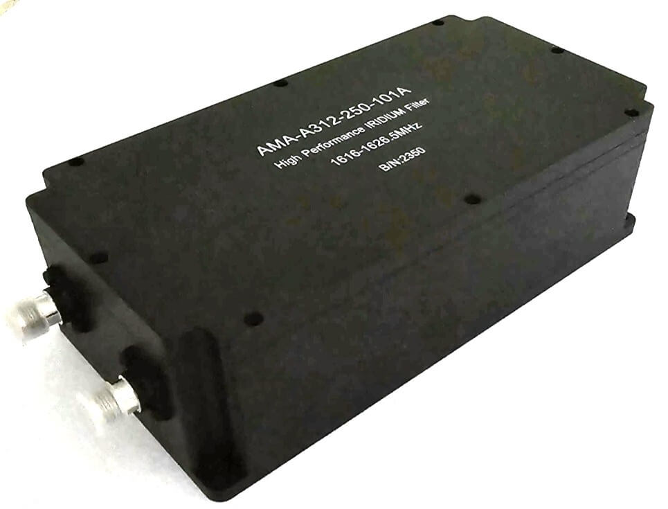 2024-03-15 Pacific Rim_Iridium Filter_part# AMA-A312-250-101A - Copy STARPAK-AMA-A312-250-101A Starpak Iridium Airborne Cavity Bandpass Filter, High Performance - Image 1