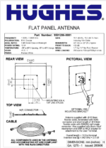 9501286-0001 Hughes 9201 Antenna, External ODU Kit, 10m cable - Image 3
