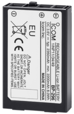 BP-296 Icom IC-M37E Battery, Rechargeable Li-on, 3.6V 2350mAh, IP57