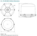 FX15-0AN00-02 AddValue Wideye FX 150 FleetBroadband, FBB150 ADU Antenna Unit - Image 4