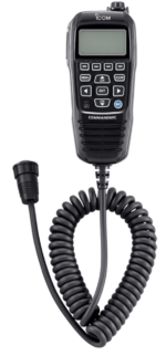 HM-195B Icom Command Microphone, Fist-Speaker-Mic, Black